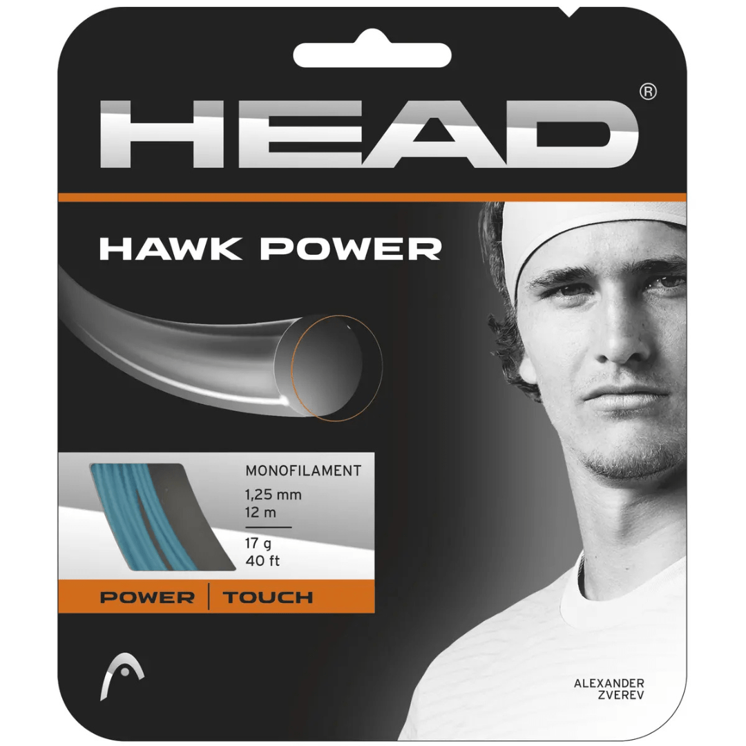 Head Hawk Power 12m string set 1.25mm petrol
