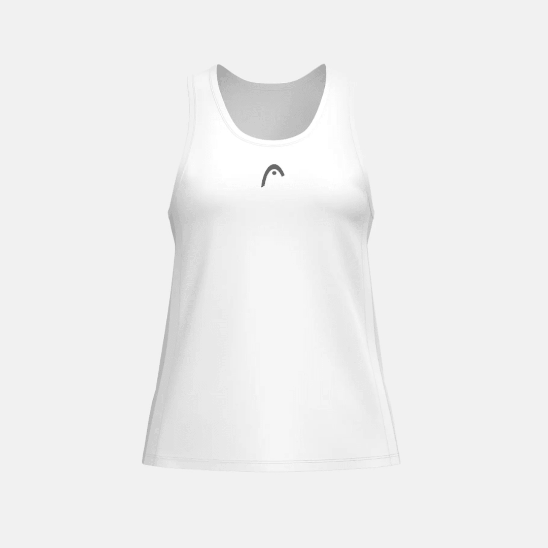 Head Club 25 Tech Tank Top Women White träningslinne tennis & padel