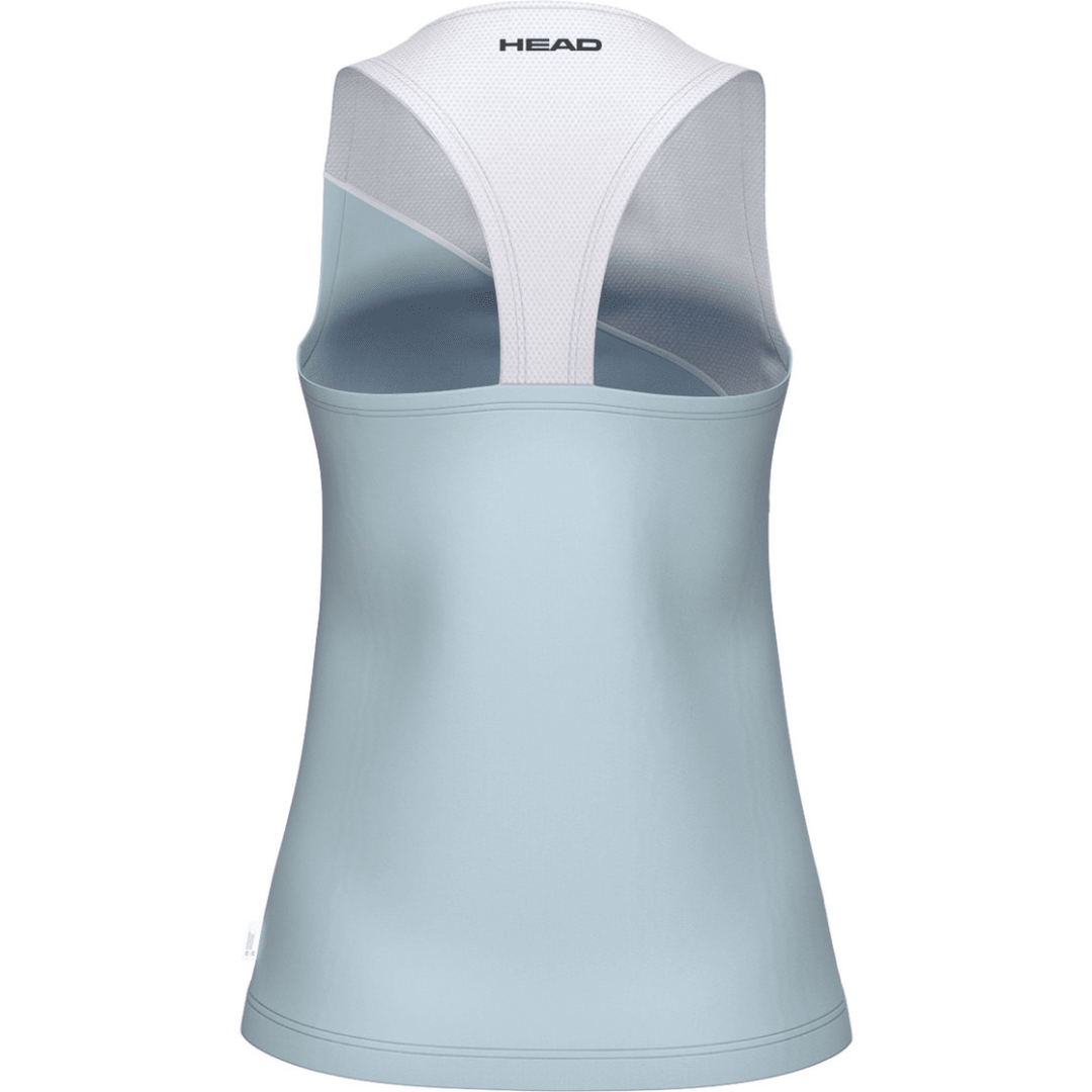 Head Spirit Tank Top Women Light Blue-White träningslinne tennis & padel