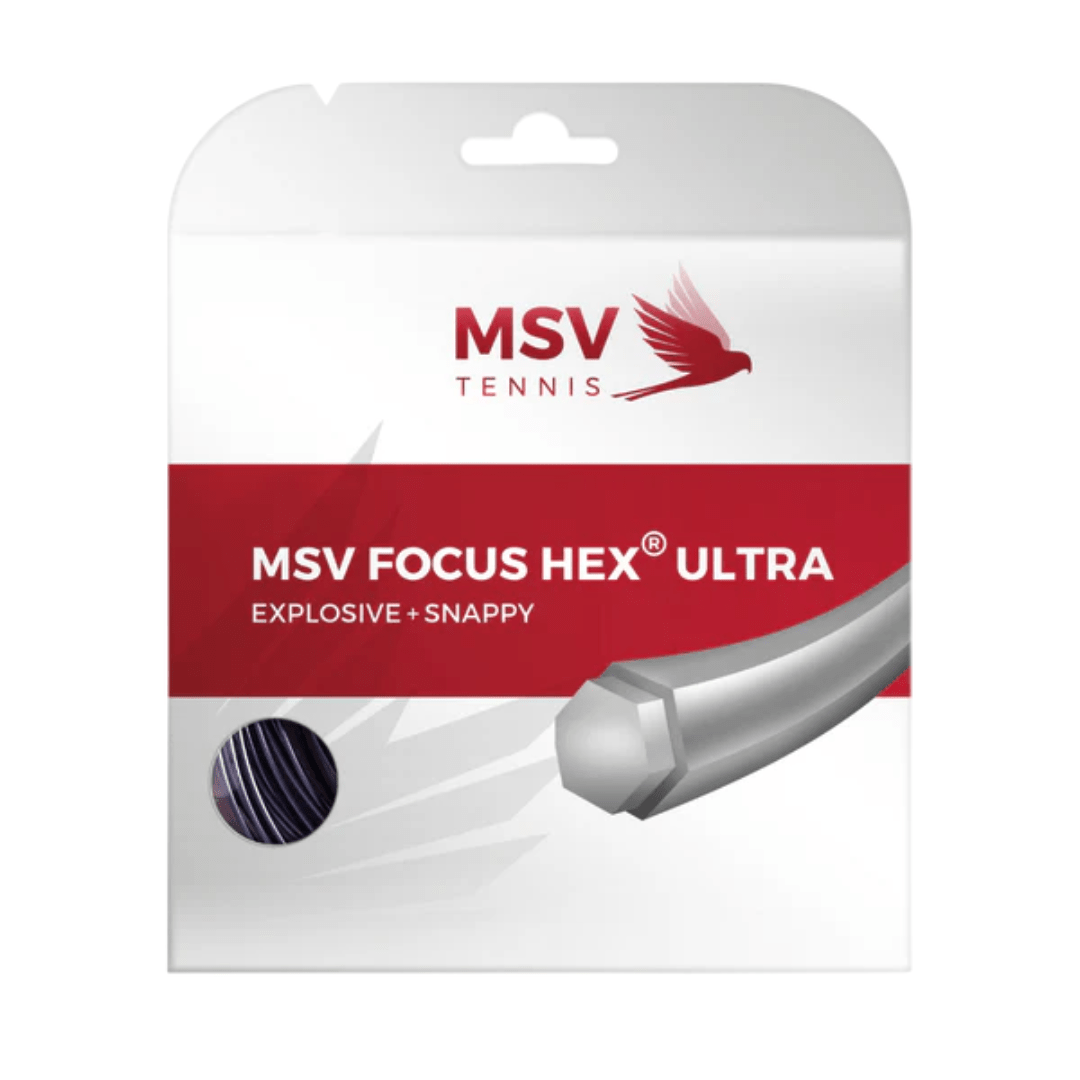 MSV Tennis String Focus Hex Ultra set 12m black