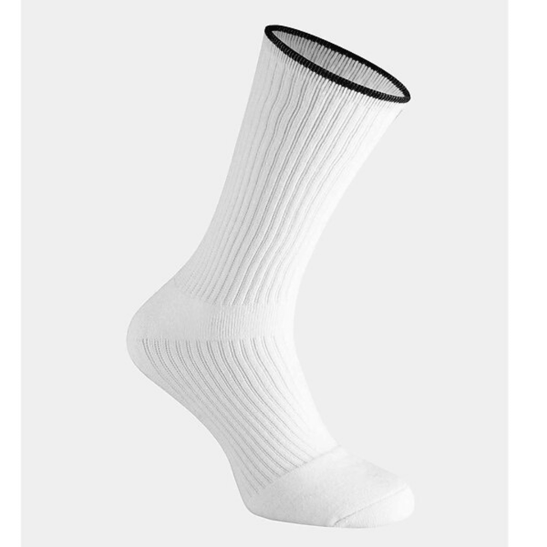 RS Cushioned Performance Socks 3-pack sportstrumpor vita med svart rand