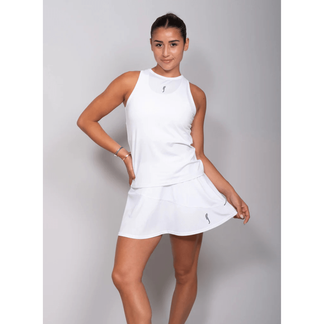 RS Women's Performance Tank Mesh white/deep blue träningslinne tennis & padel