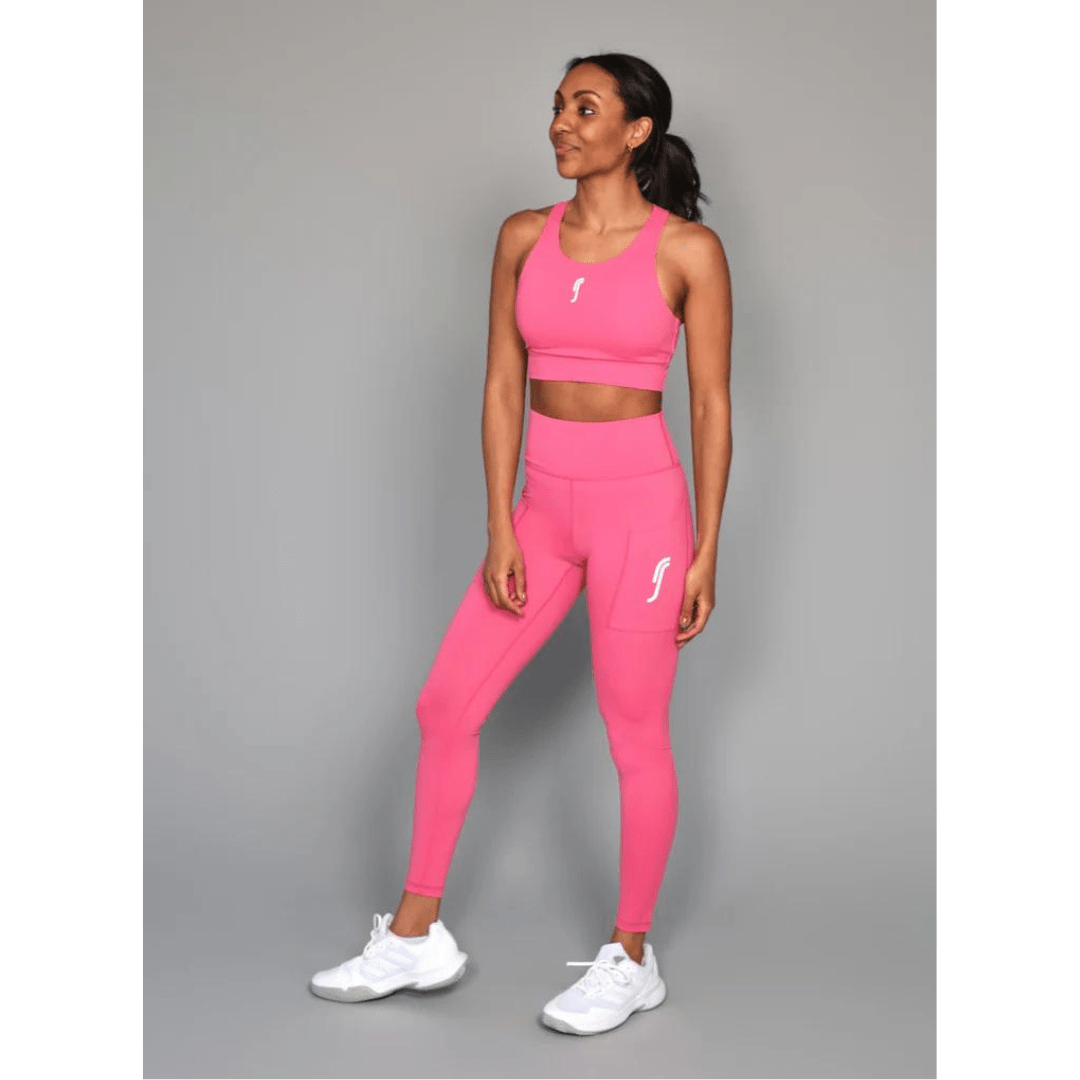 RS Women's Stretch Tech Side Pocket Tights Hot Pink tennis & padel