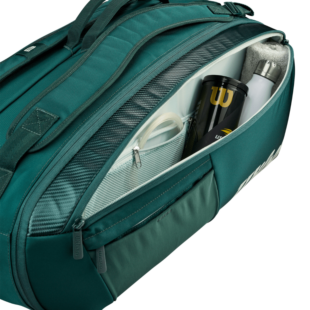 Wilson Blade v10 9-pack Racket Bag Green tennisketsjertaske grøn