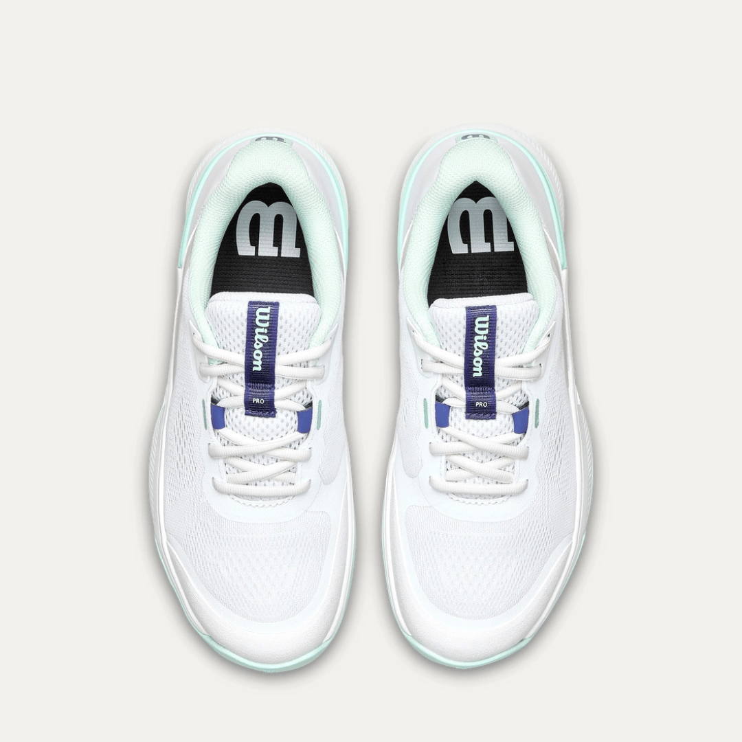 Wilson Intrigue Pro all court tennisskor dam white/bay/skipperblue