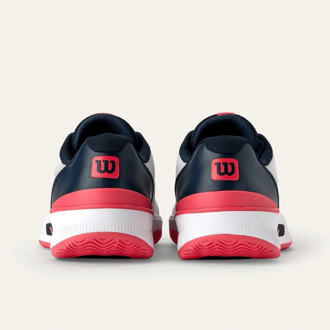 Wilson Intrigue Pro all court tennis shoes women white / navy blazer / dubarry