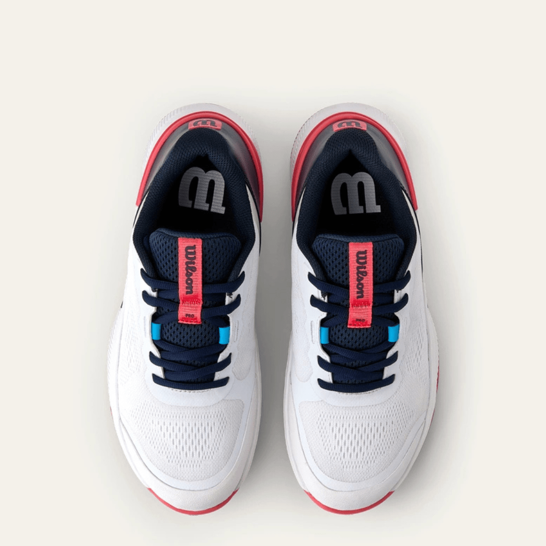 Wilson Intrigue Pro all court tennis shoes women white / navy blazer / dubarry