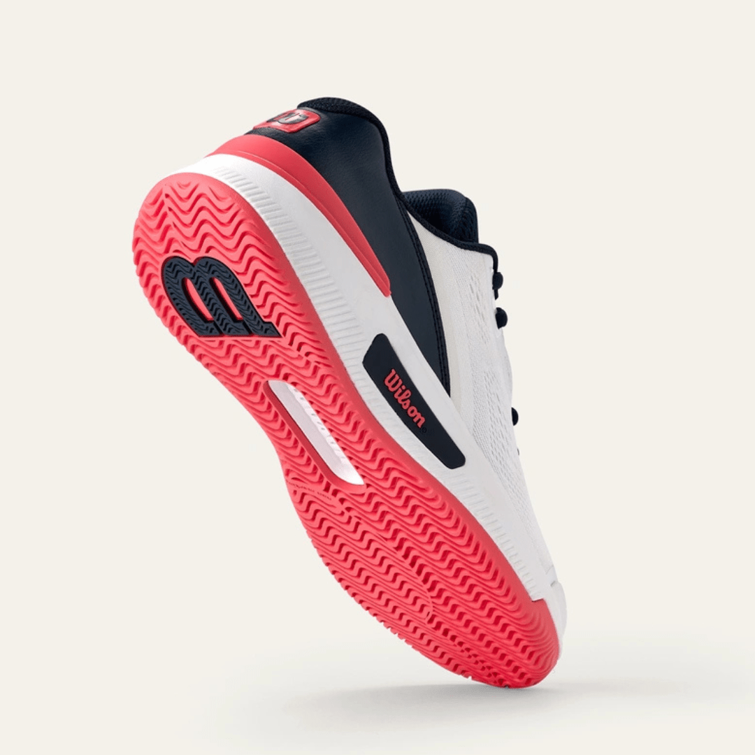 Wilson Intrigue Pro all court tennis shoes women white / navy blazer / dubarry