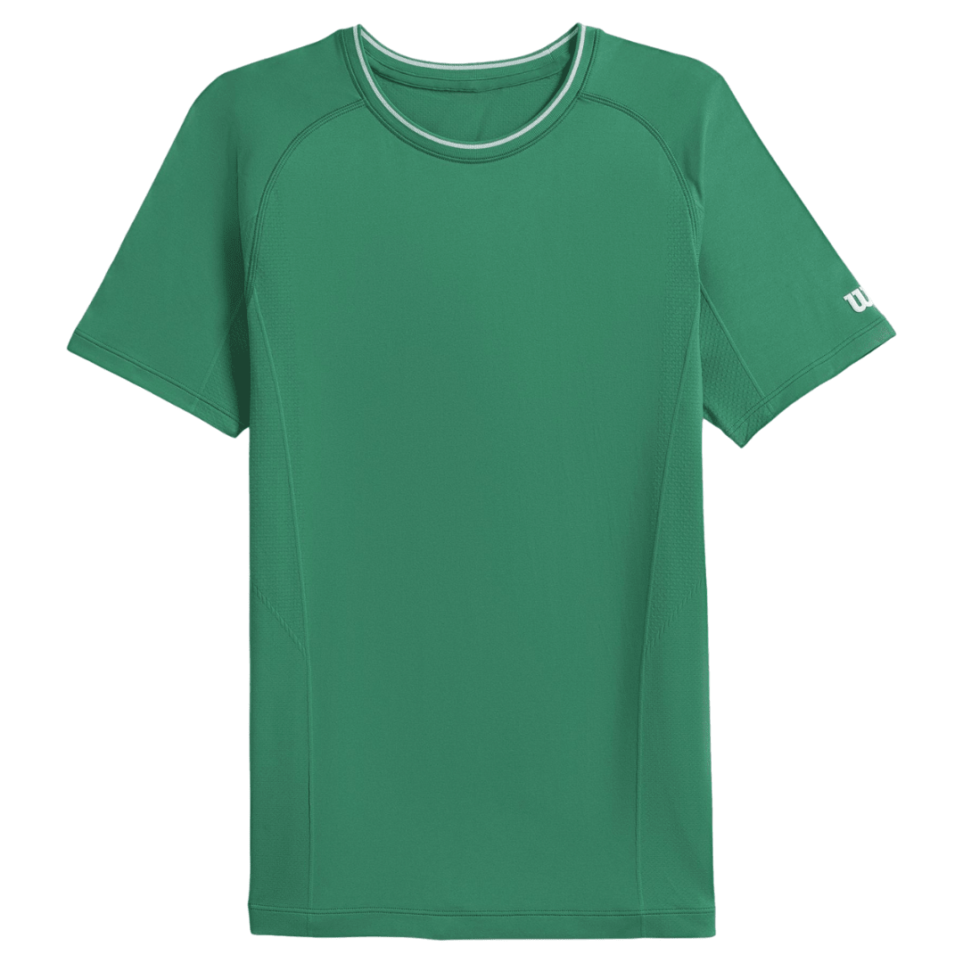Wilson Men Team Seamless Crew Courtside Green t-shirt tennis & padel