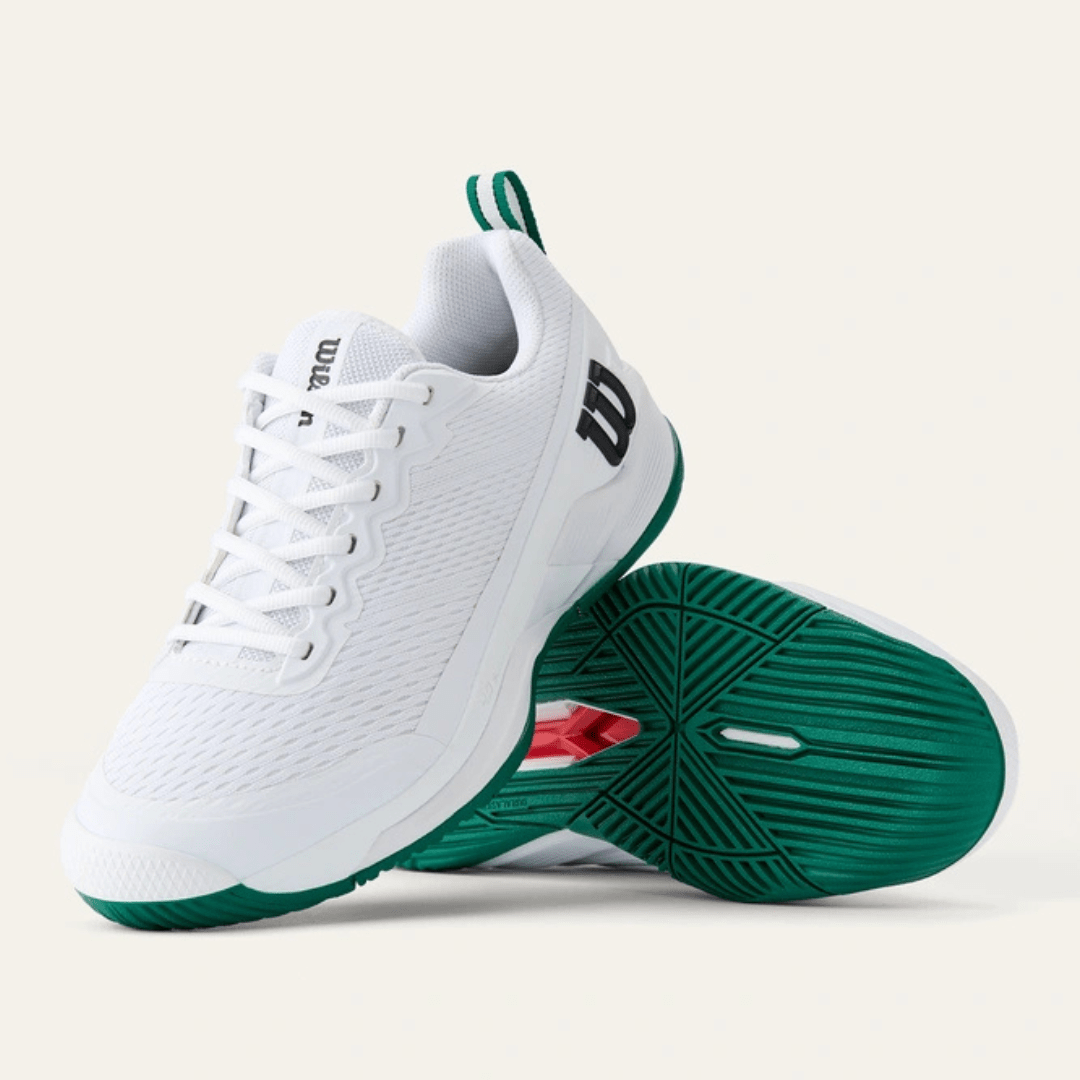 Wilson Rush Pro 4.5 all court tennissko til mænd white/white/aventurine
