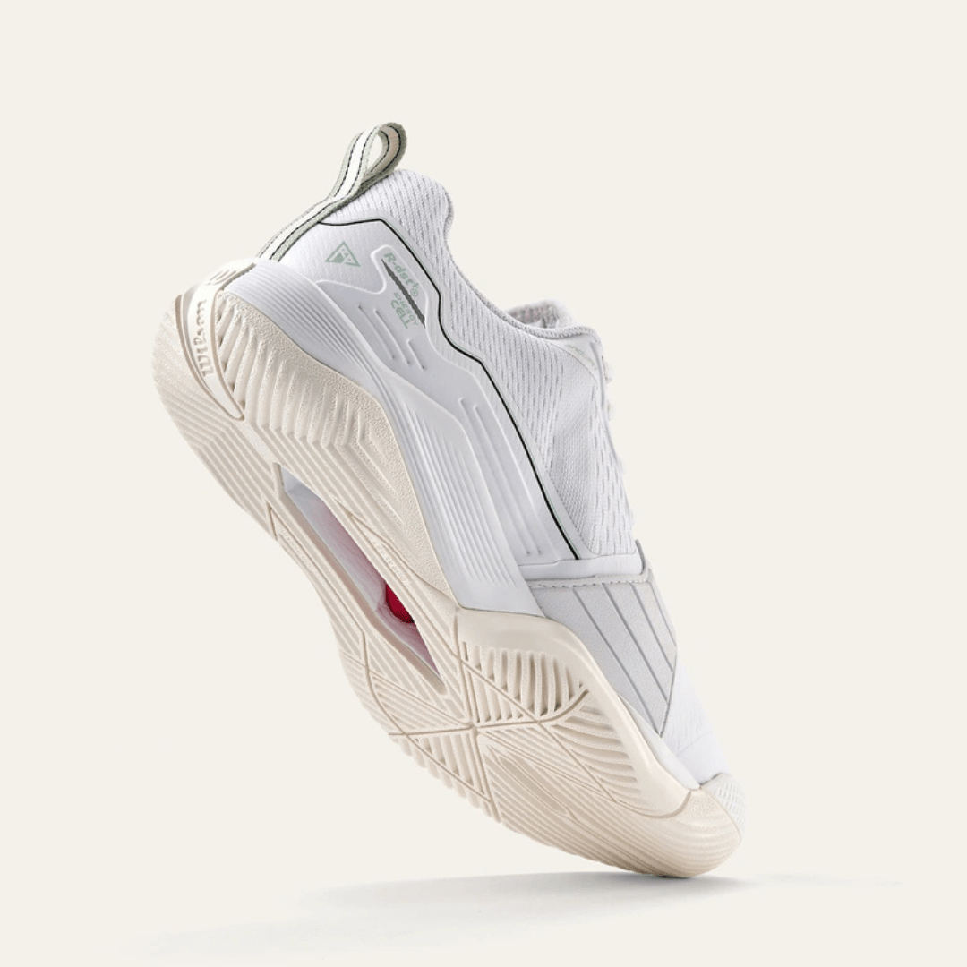 Wilson Rush Pro 4.5 all court women's tennis shoes white / surf spray / tofu