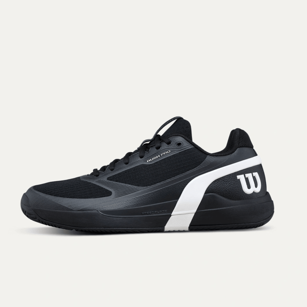 Wilson Rush Pro 5 All-court Men's Tennis Shoe Black/White/Stormy Weather