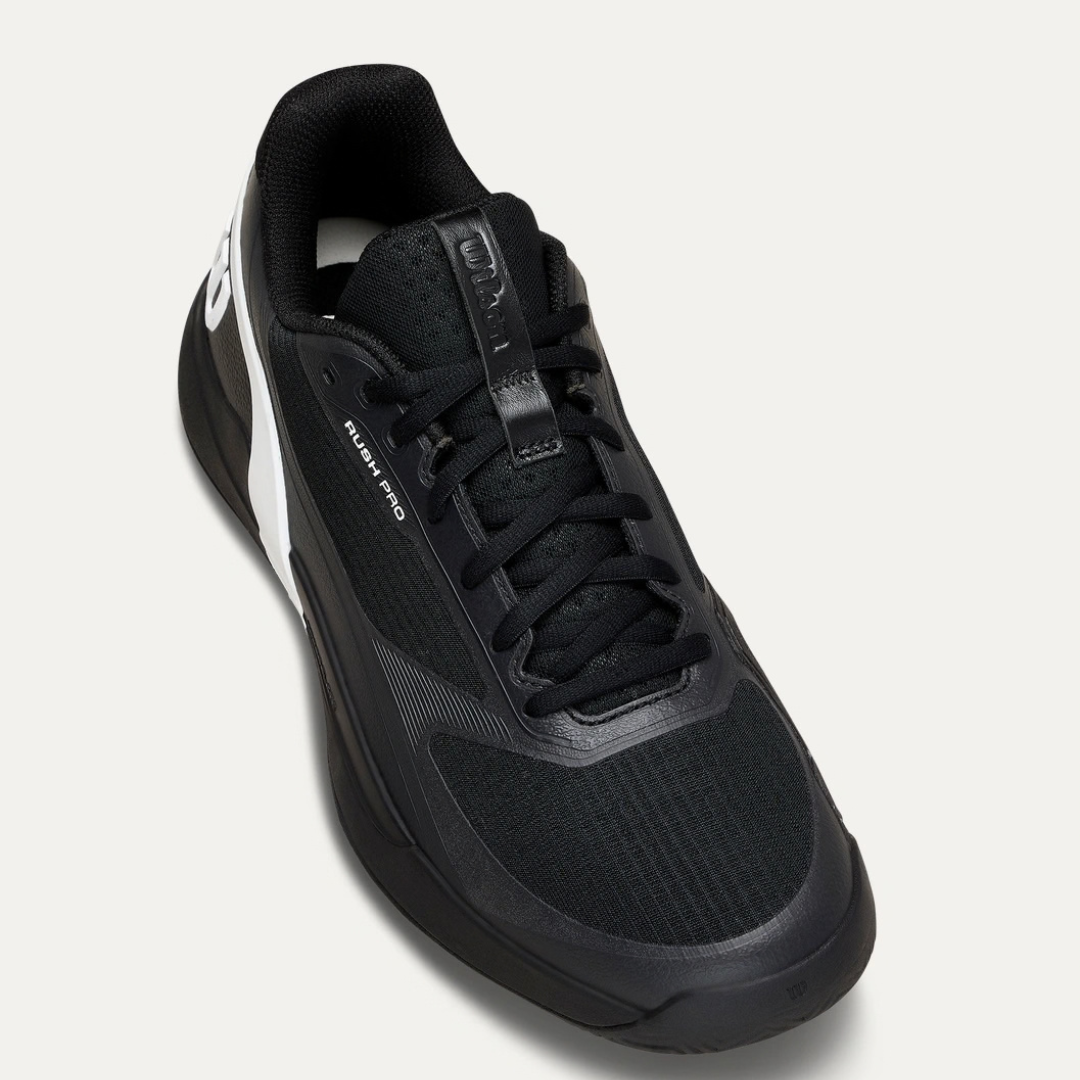 Wilson Rush Pro 5 All-court Men's Tennis Shoe Black/White/Stormy Weather