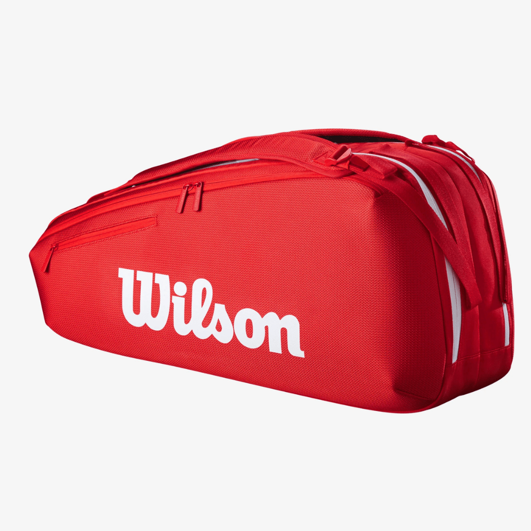 Wilson Super Tour 6-pack Wilson Red 2025 röd tennisväska