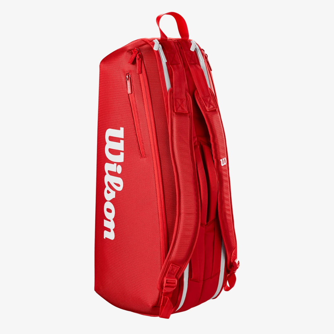 Wilson Super Tour 6-pack Wilson Red 2025 rød tennistaske