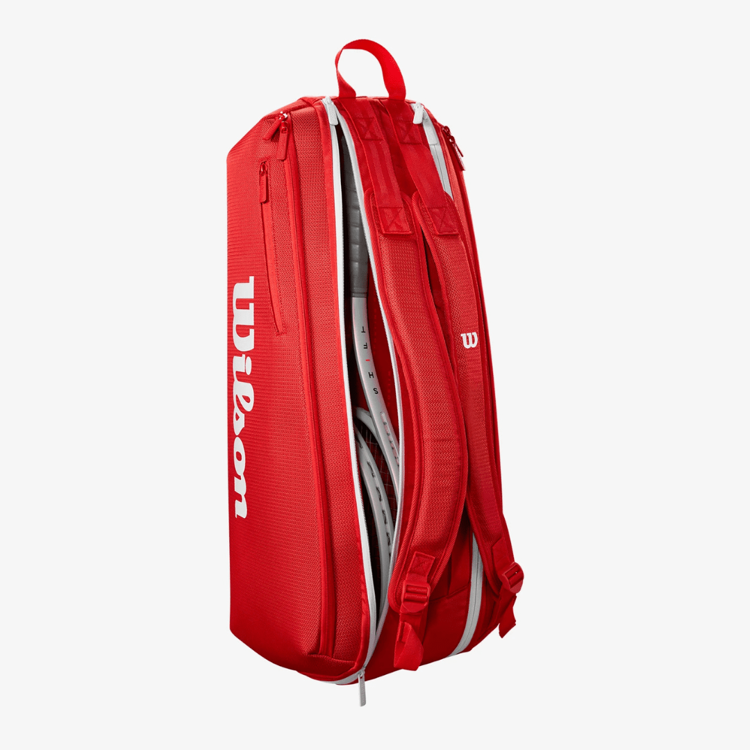 Wilson Super Tour 6-pack Wilson Red 2025 rød tennistaske
