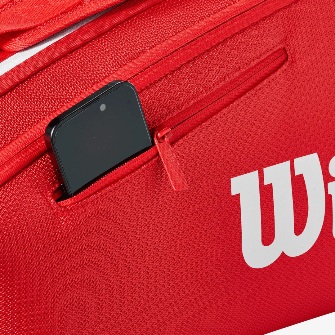 Wilson Super Tour 6-pack Wilson Red 2025 rød tennistaske