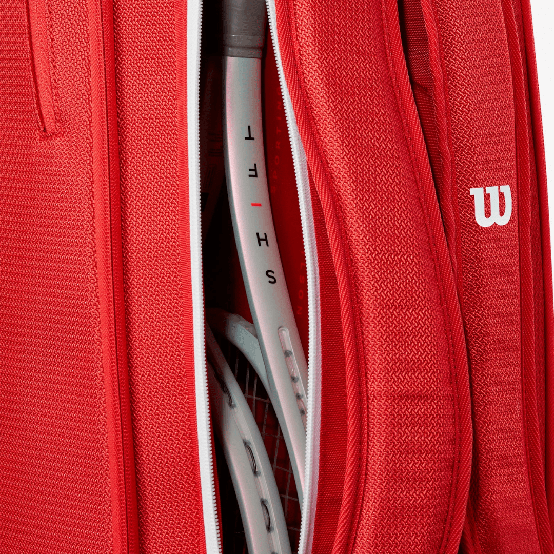 Wilson Super Tour 6-pack Wilson Red 2025 rød tennistaske