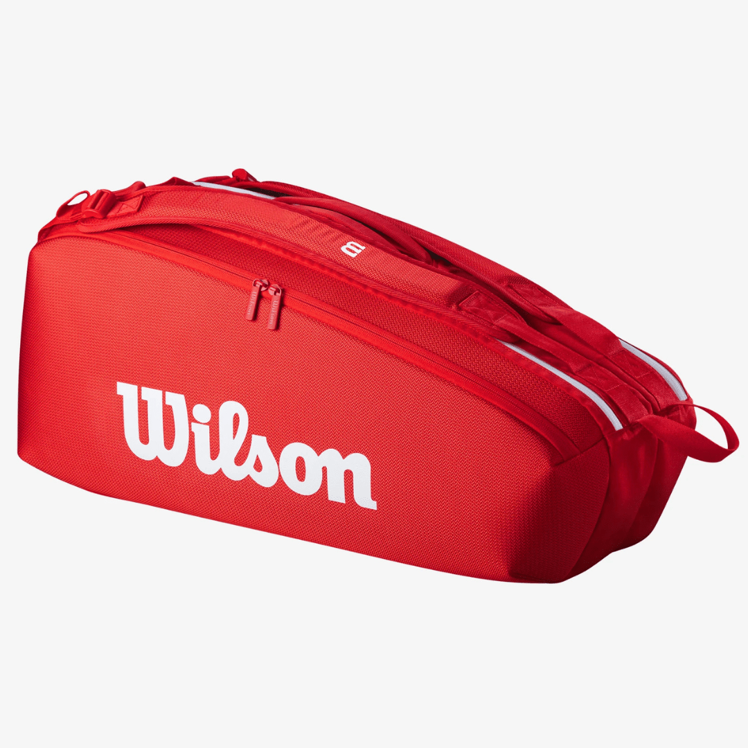 Wilson Super Tour 6-pack Wilson Red 2025 röd tennisväska