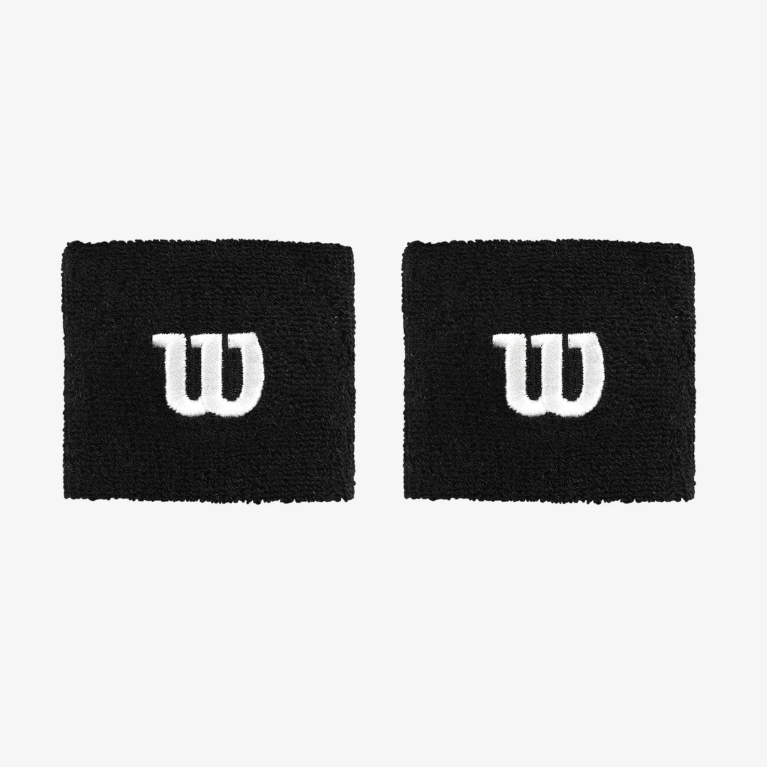 Wilson Wristband Black Medium 2-pack