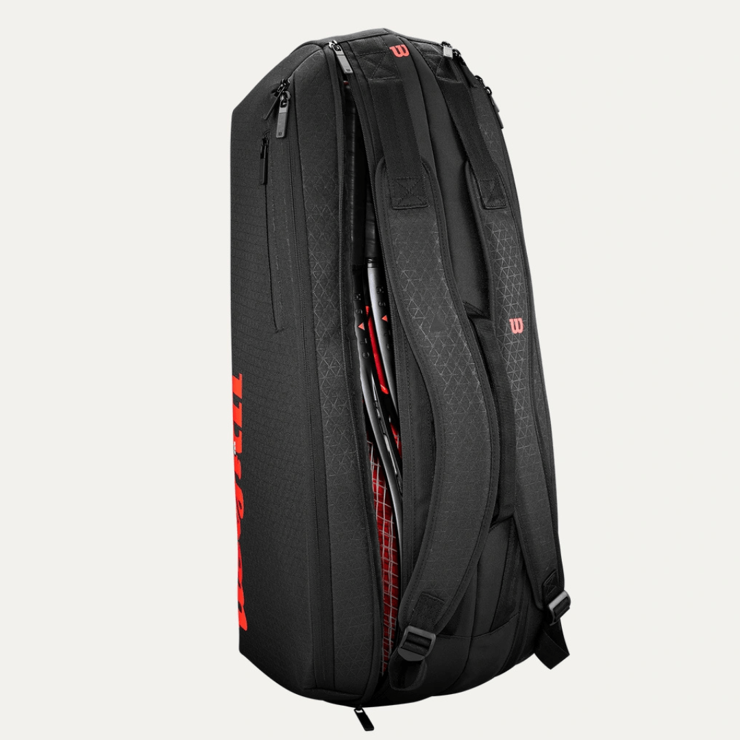 Wilson Clash v3 Super Tour 6-pack tennis racket bag black