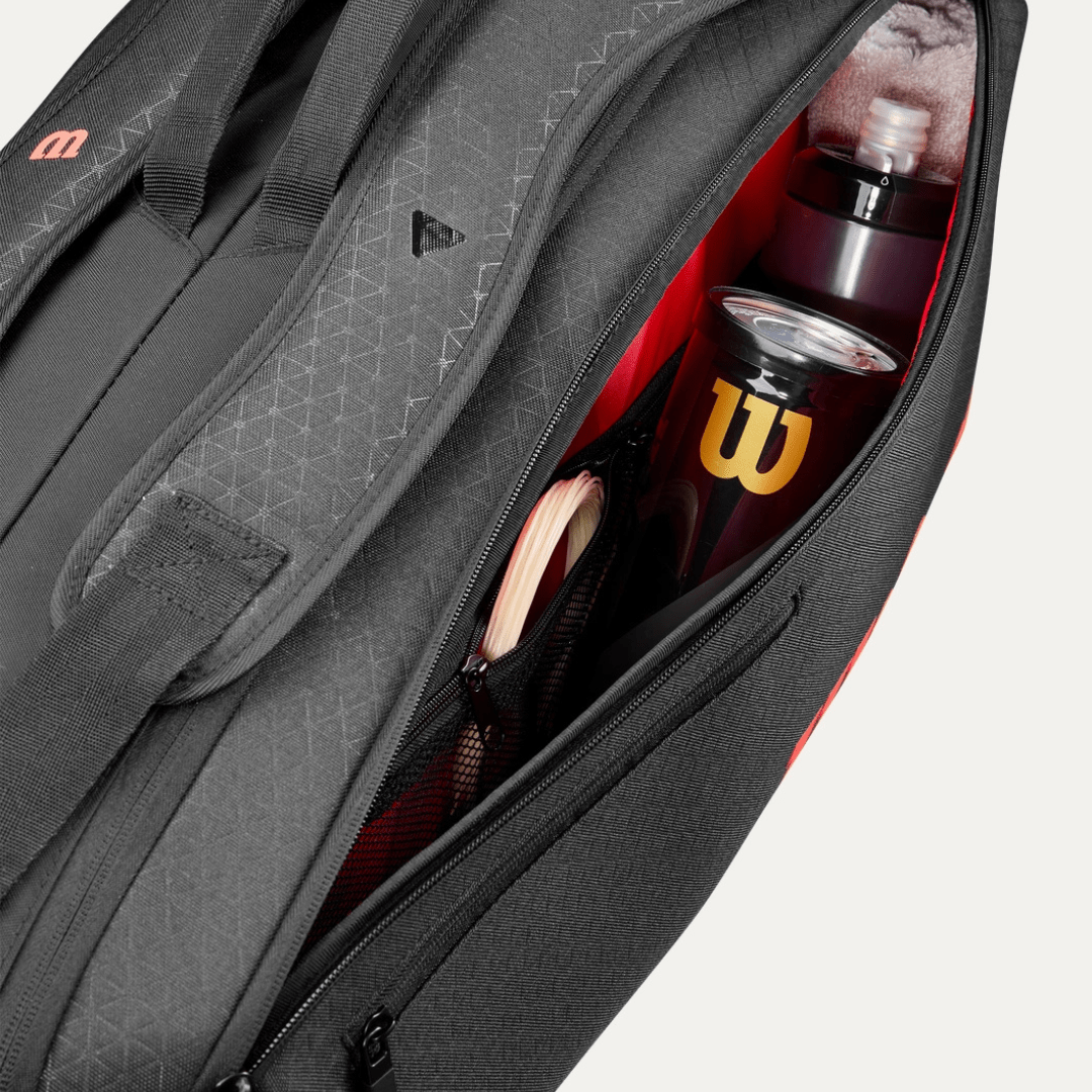 Wilson Clash v3 Super Tour 6-pack tennis racket bag black