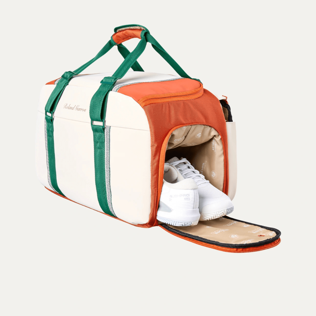 Wilson Roland Garros 2026 Small Duffel Bag Cream/Clay/Green tennistaske