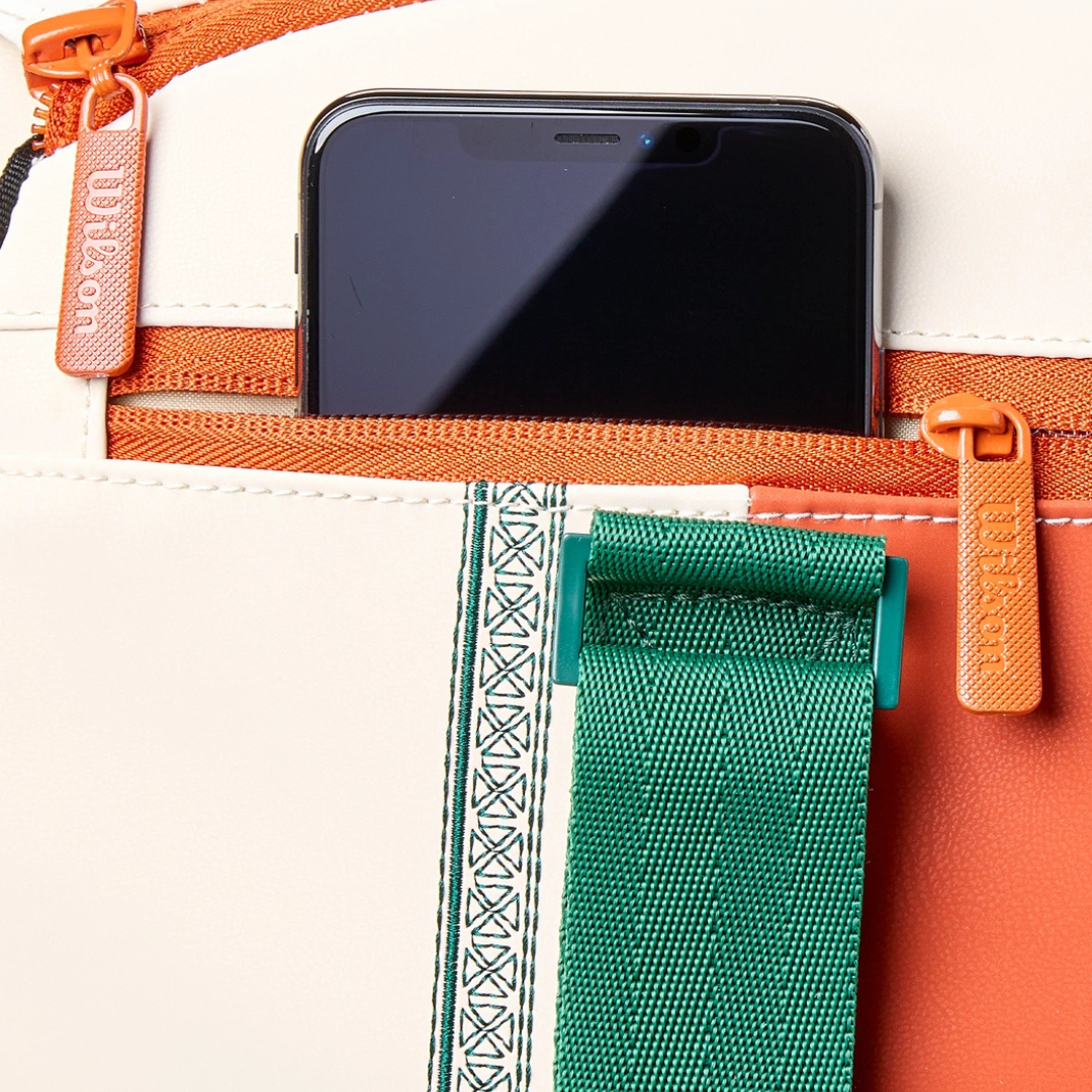 Wilson Roland Garros 2026 Small Duffel Bag Cream/Clay/Green tennisväska