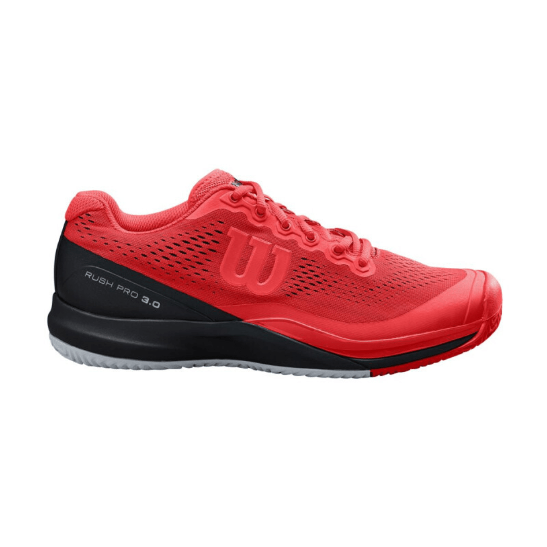 Wilson Rush Pro 3 All-court Men's Tennis Shoe Red/Black/PearlBlue tennissko til mænd