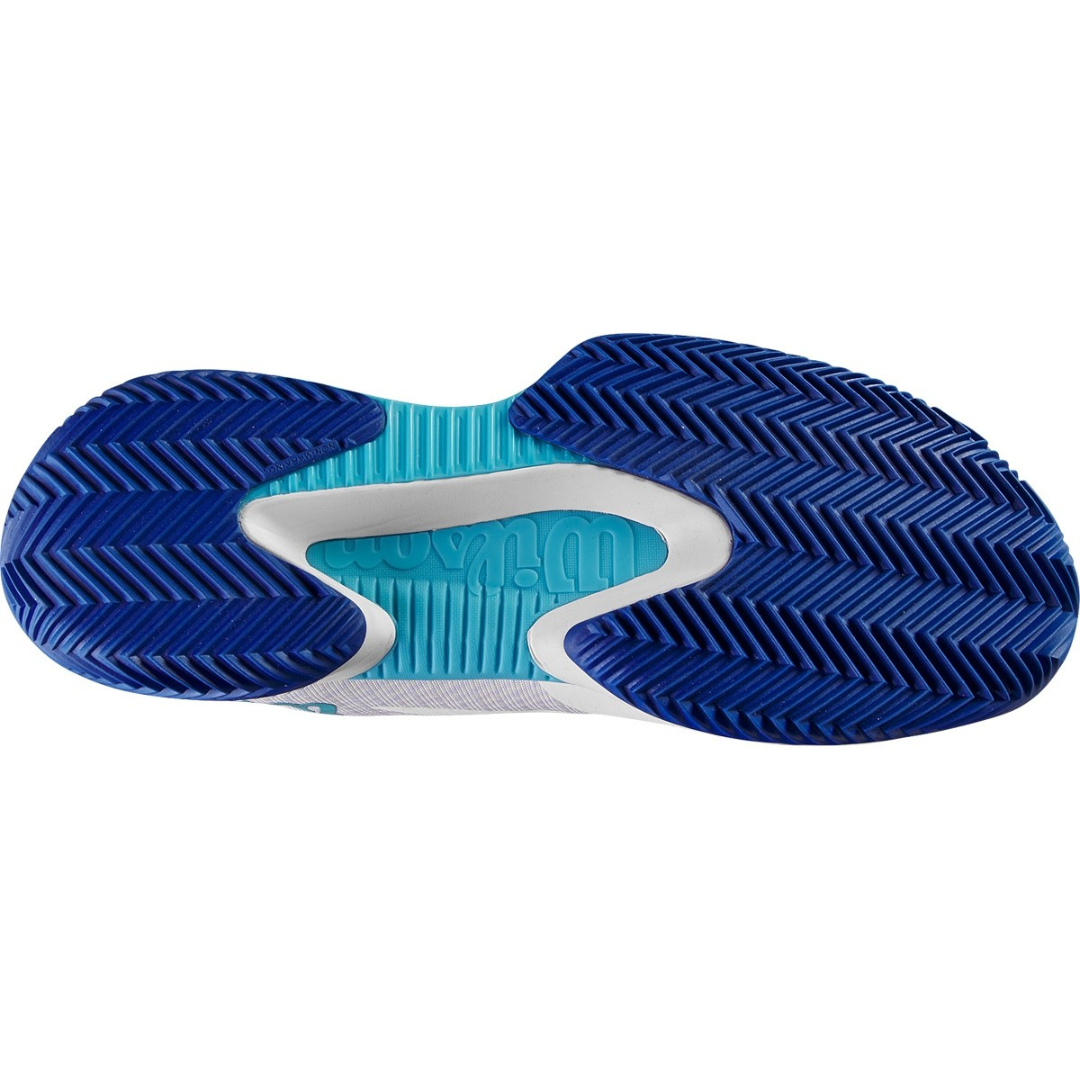 Wilson Kaos Swift 1.5 Clay tennis shoes men white/atoll blue/clay blue