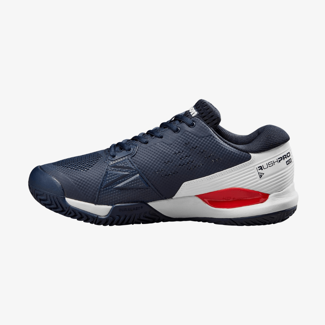 Wilson Rush Pro Ace all court tennisskor herr navy blazer/white/wilson red