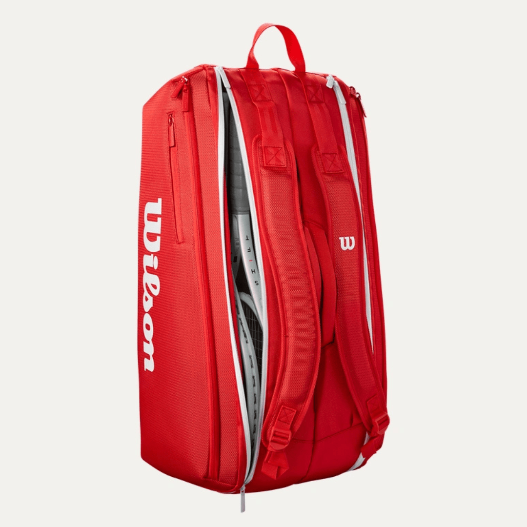 Wilson Super Tour 9-pack Wilson Red 2025 tennis racket bag