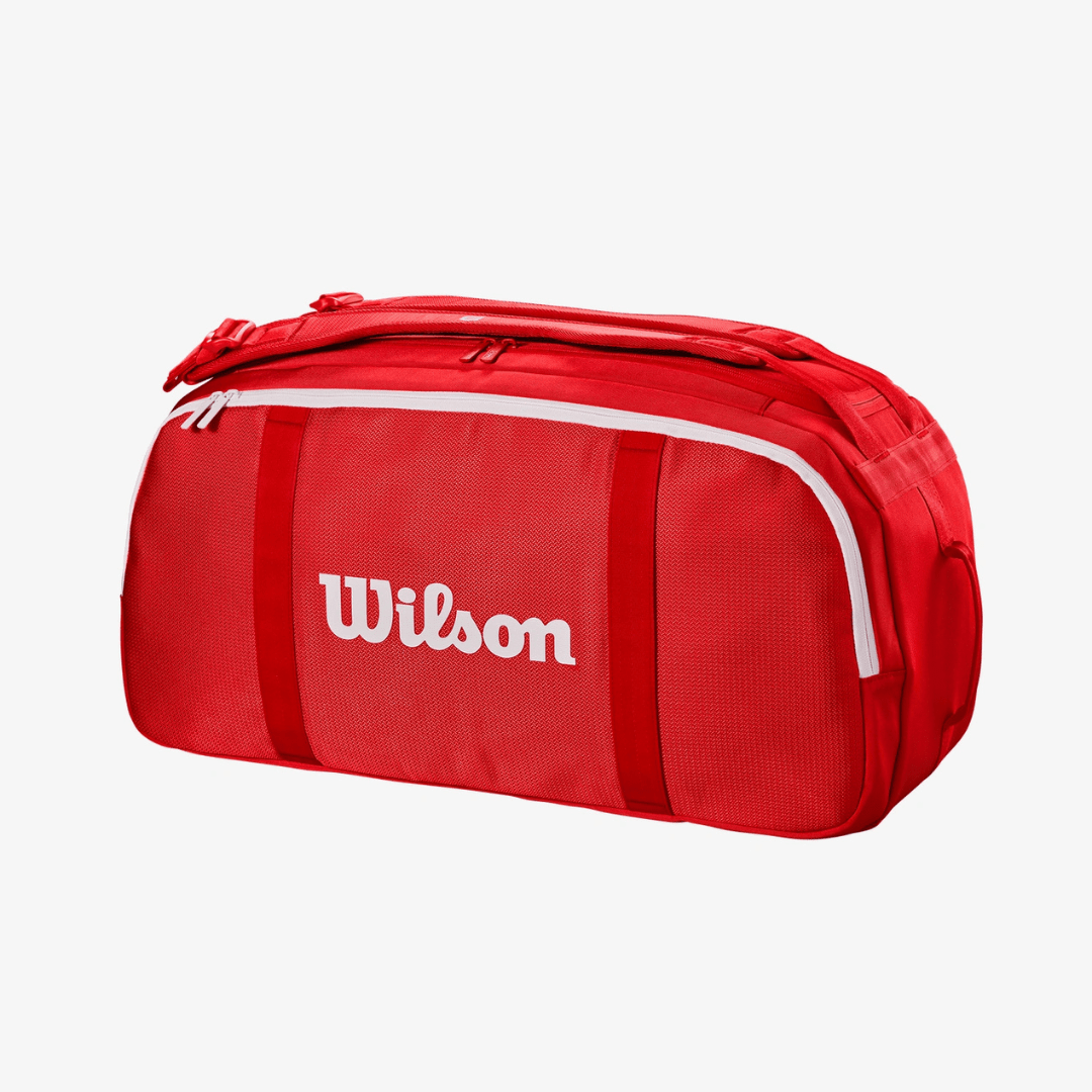 Wilson Super Tour Coaches Duffle Bag Wilson red 2025 tennis duffel