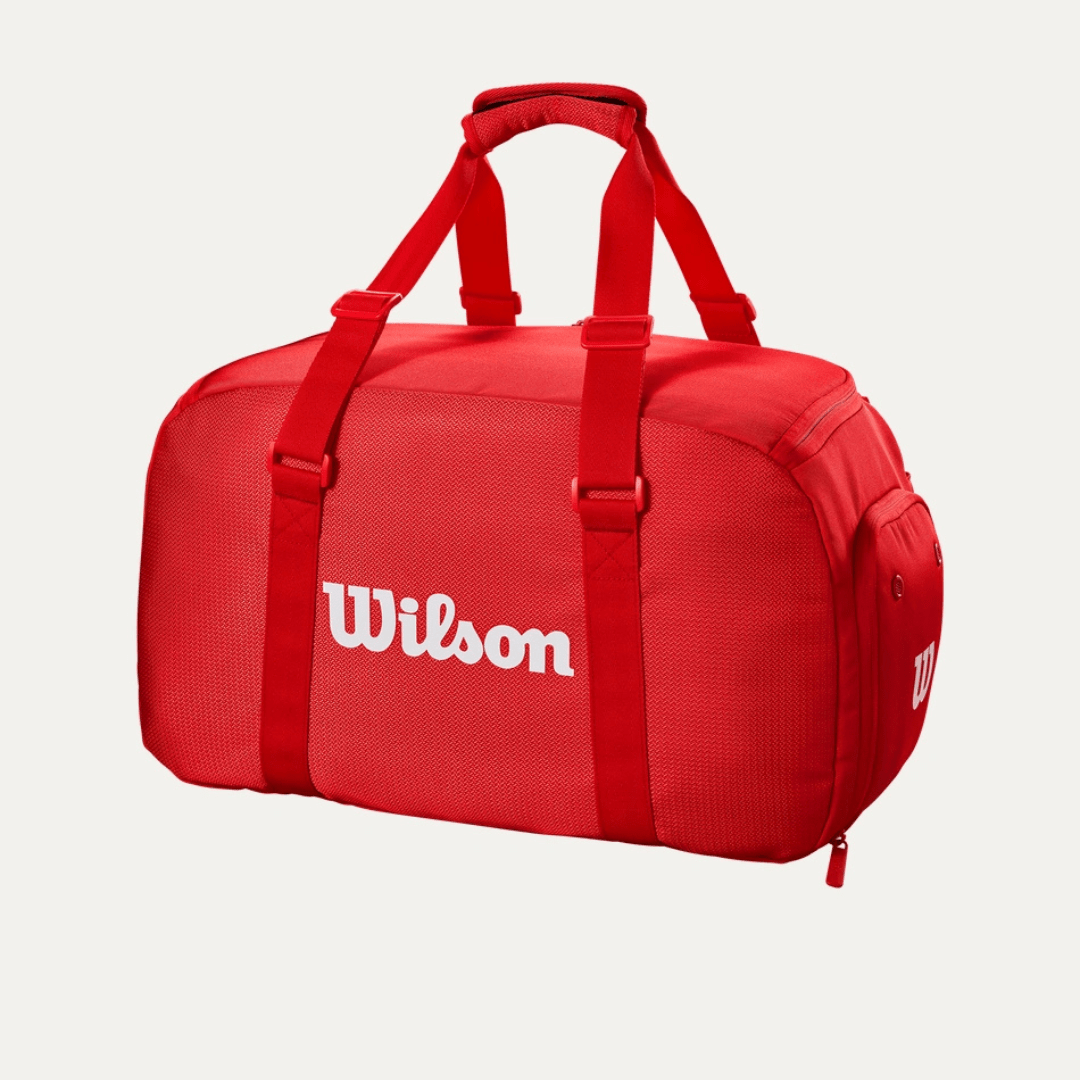 Wilson Super Tour Small Duffle Bag Wilson red 2025 tennis duffel
