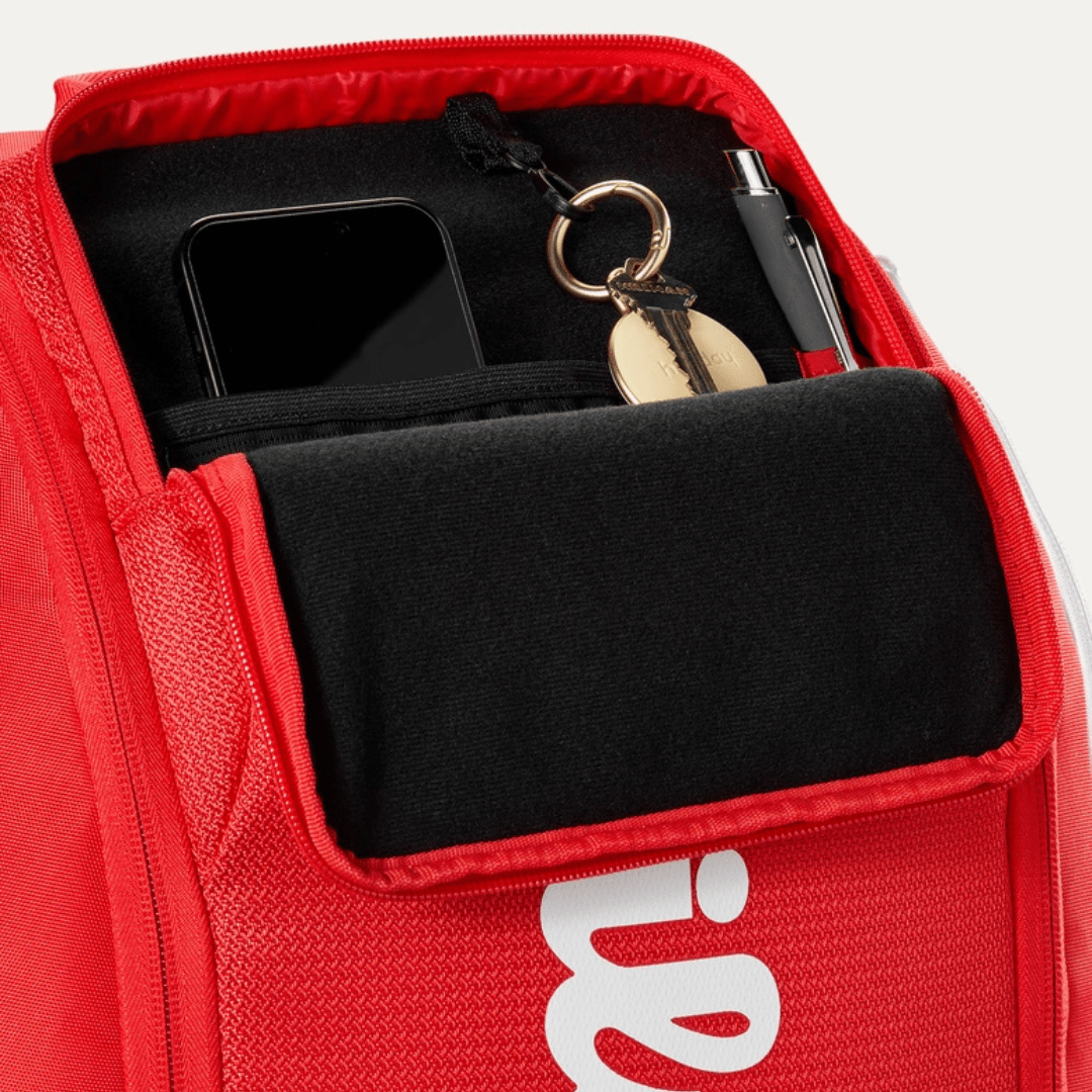 Wilson Super Tour Backpack Wilson red 2025 tennis racket backpack