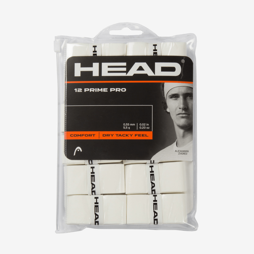 Head Prime Pro 12-pack White grip tennis