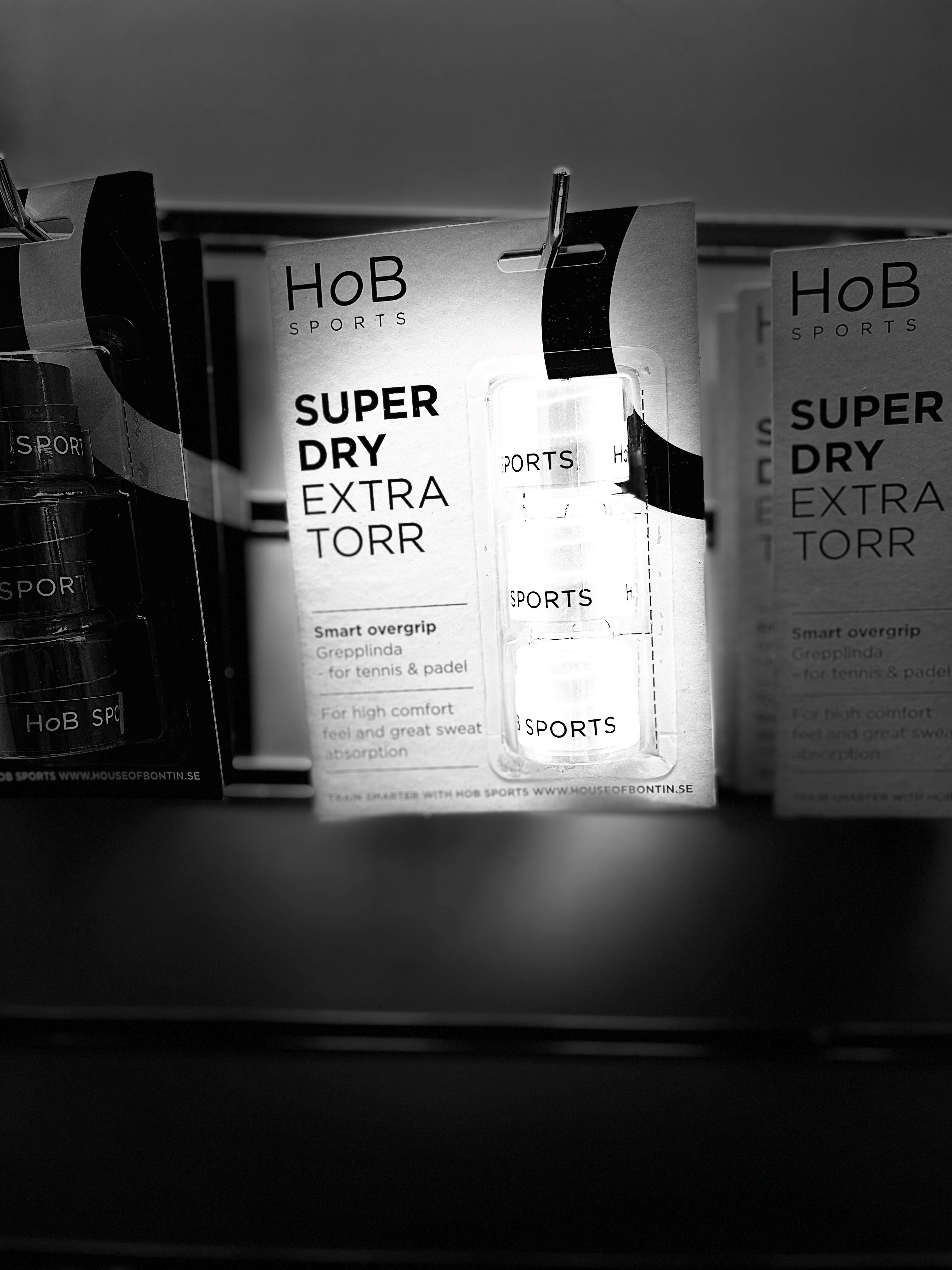 HoB Sports Super Dry overgrip 3-pak HVID