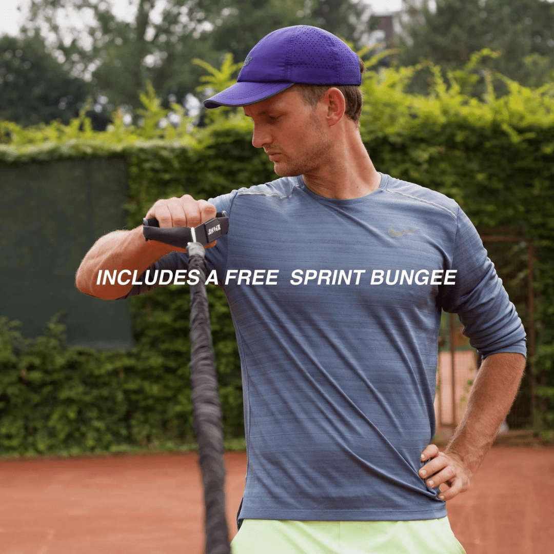 Xpand Gravity Belt & Sprint Bungee resistance bands for tennis & padel