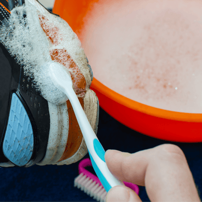 Household tips to keep your gravel tennis shoes clean!