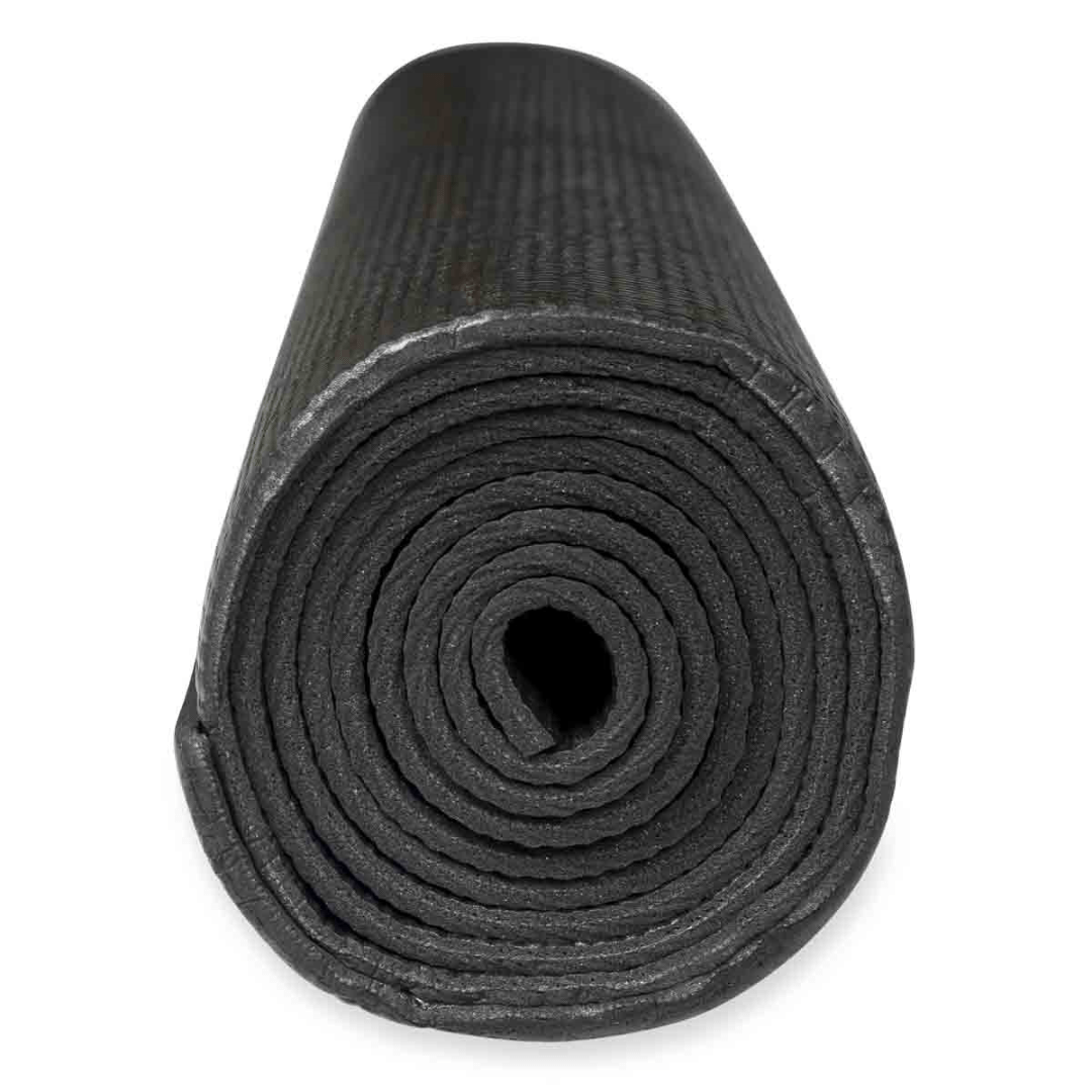 ASG Yogamatta svart halkfri 4mm (173x61cm) tvättbar
