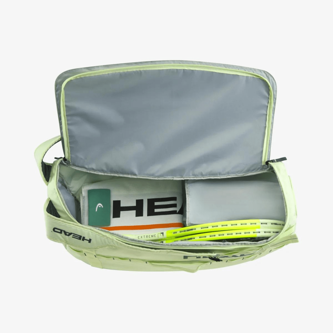 Head Pro Duffle Bag Medium LLAN liquid lime & anthracite 6-pack tennis racket bag