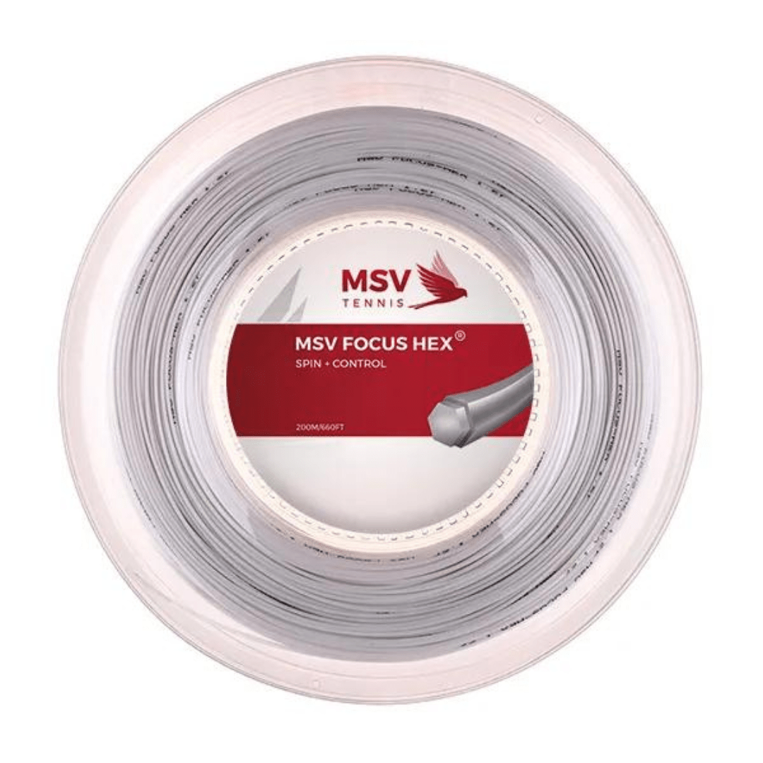 MSV Focus Hex 1.23mm string reel 200m white