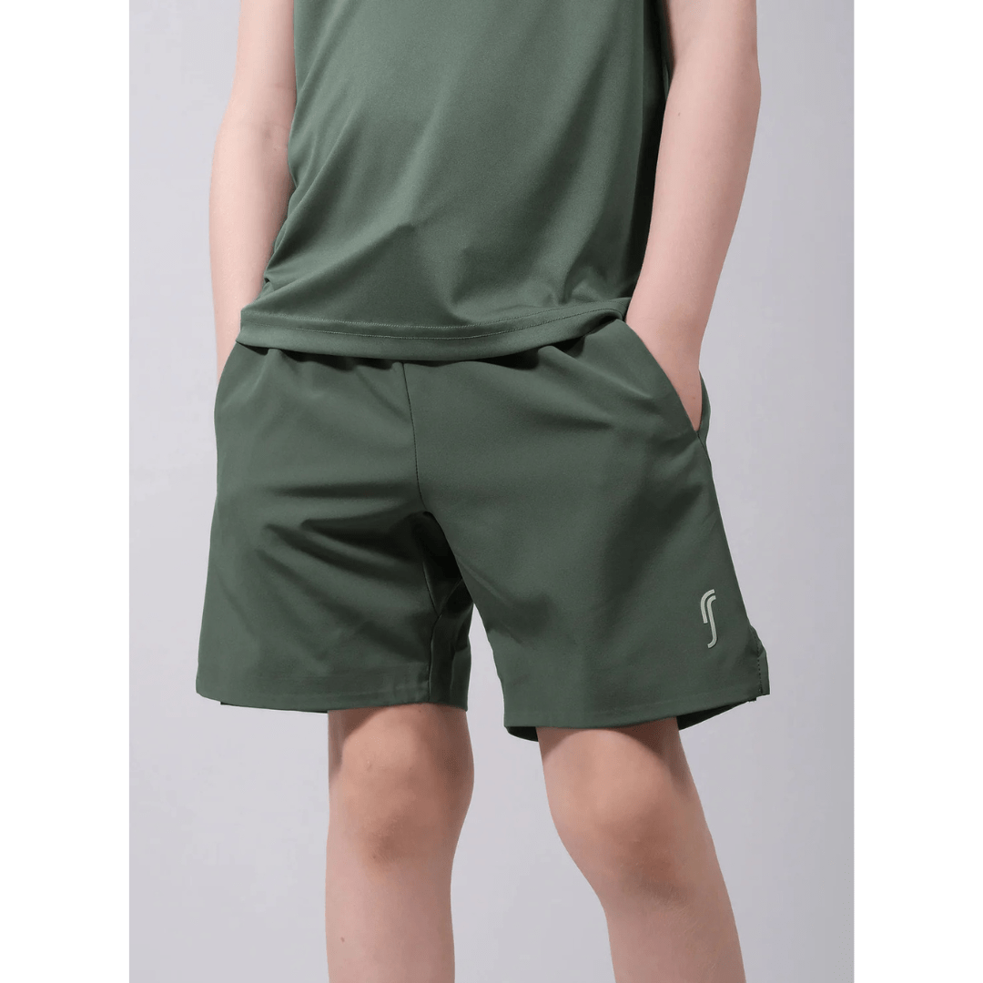 RS Junior Performance Shorts Court Green til tennis og padel