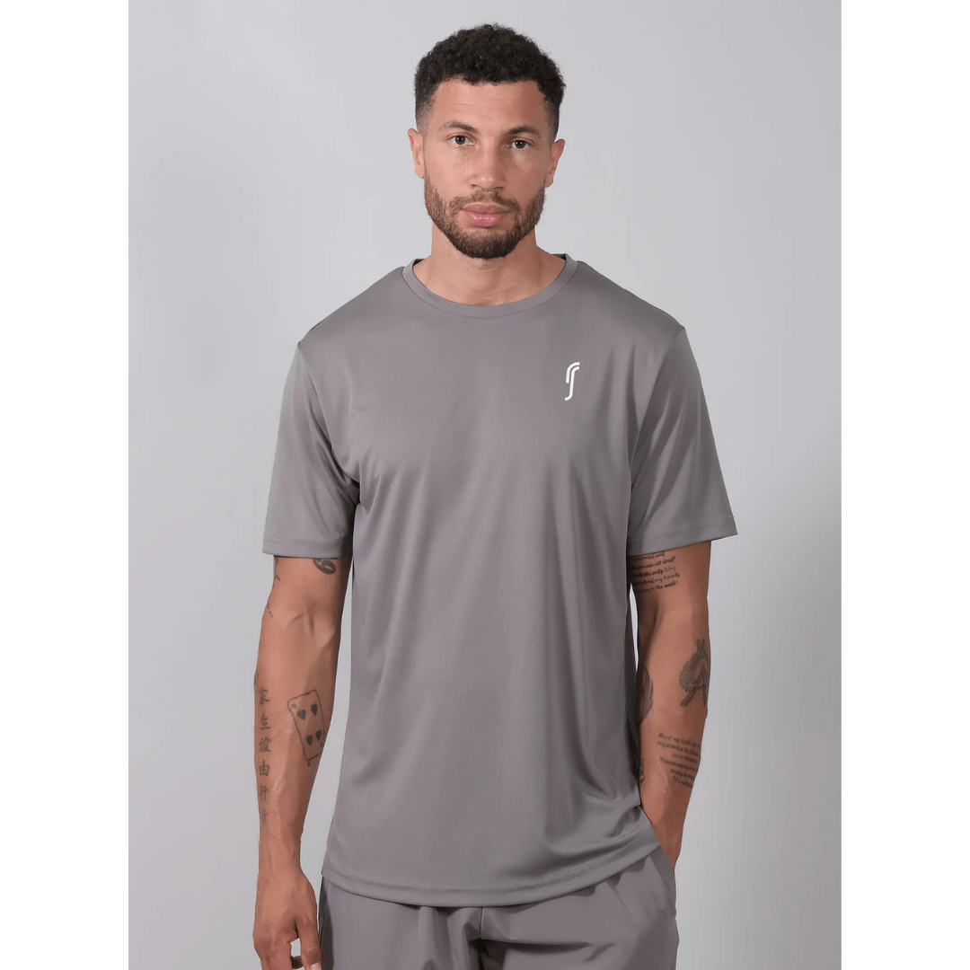 RS Men's Performance Tee Solid Grey træningstrøje mand