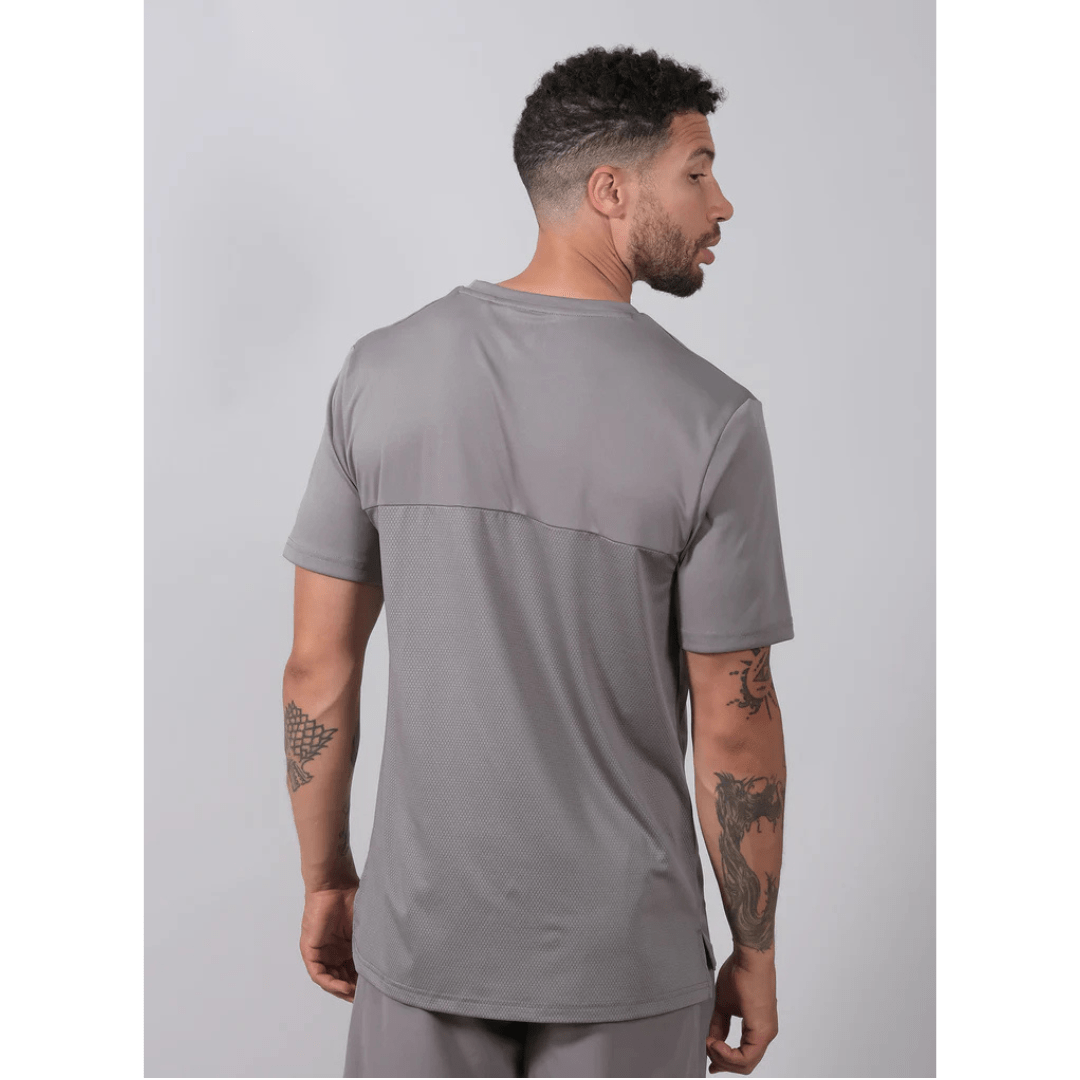 RS Men's Performance Tee Solid Grey training shirt man