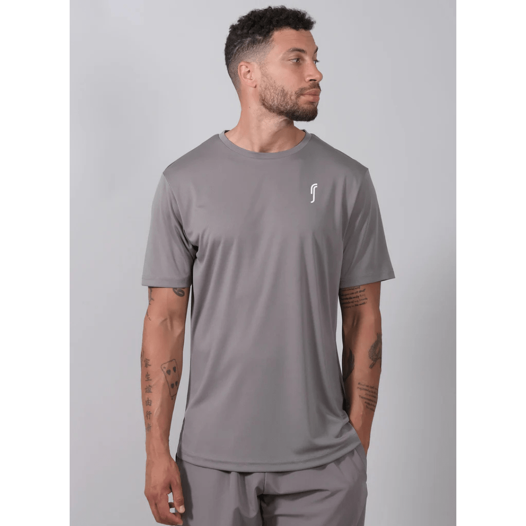 RS Men's Performance Tee Solid Grey træningstrøje mand