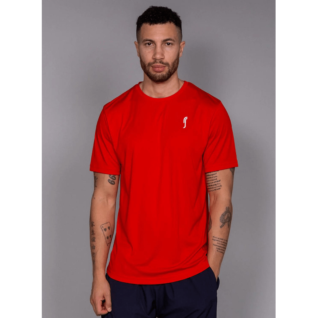 RS Men's Performance Tee Striking Red training shirt man