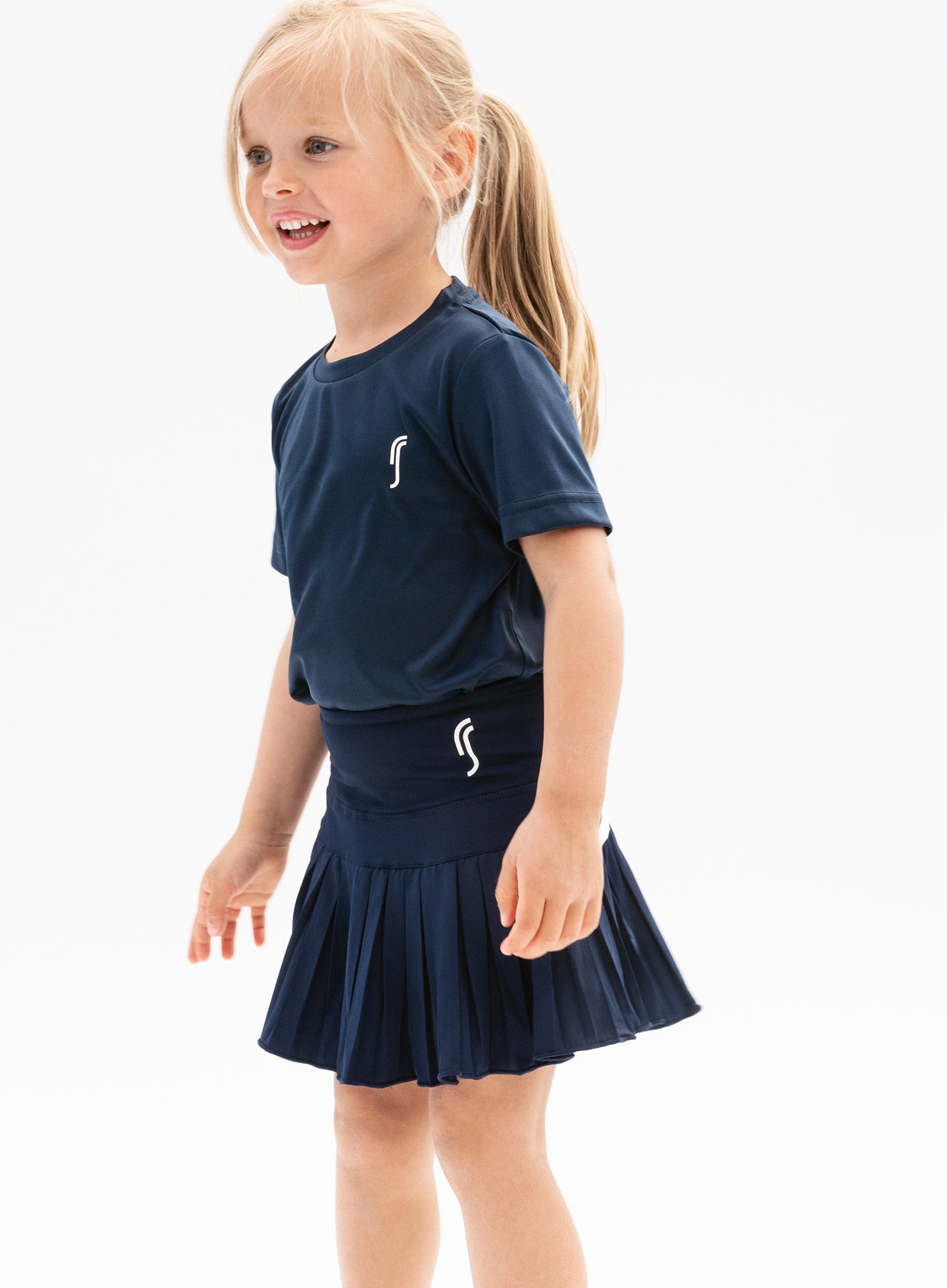 RS Girl's Match Skirt til piger Navy