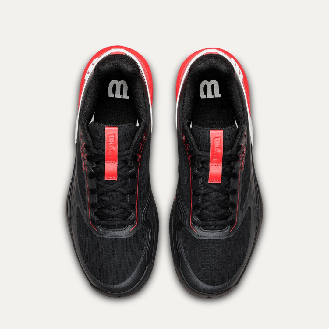 Wilson Rush Pro 5 All-court Men's Tennis Shoe Black/Infrared/White tennissko til mænd