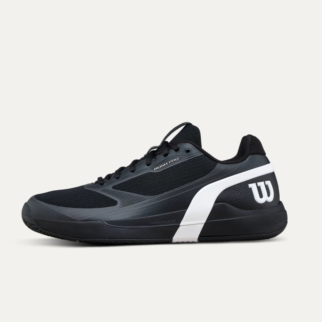 Wilson Rush Pro 5 All-court Men's Tennis Shoe Black/White/Stormy Weather